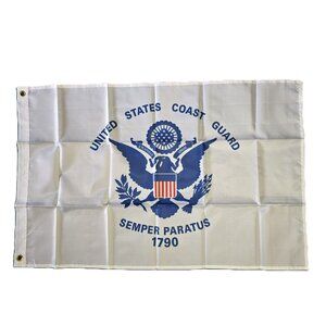 US Coast Guard Flag 2x3 United States Emblem USCG House Banner Grommets NEW